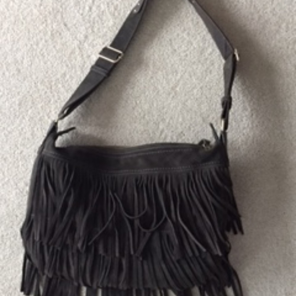 Suede shoulder bag from The Gap